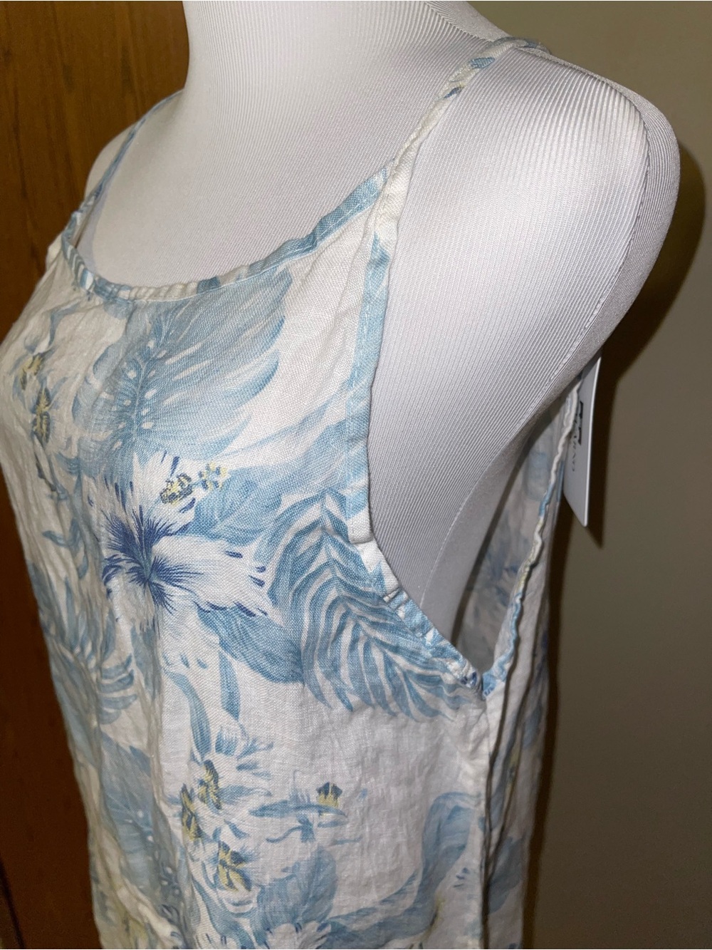 Light Blue Floral Midi Slip Dress - Women - Picture 4 of 7